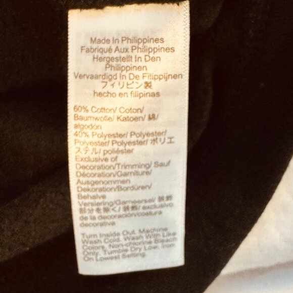 NWT J.Crew Factory Jewel-button Mockneck Pullover Black Sz Large Fleece - Picture 9 of 12